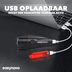 LED Fietsverlichting Set – Oplaadbaar Via USB - Voorlicht En Achterlicht - Waterbestendig - Complete Fietslamp Set -Fietsenwinkel 1200x1200 290