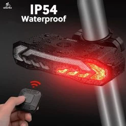 BikePro Fiets Achterlicht 2.0 Met Alarm En Richtingaanwijzer - IP54 Waterdicht - USB Oplaadbaar -Fietsenwinkel 1200x1200 328