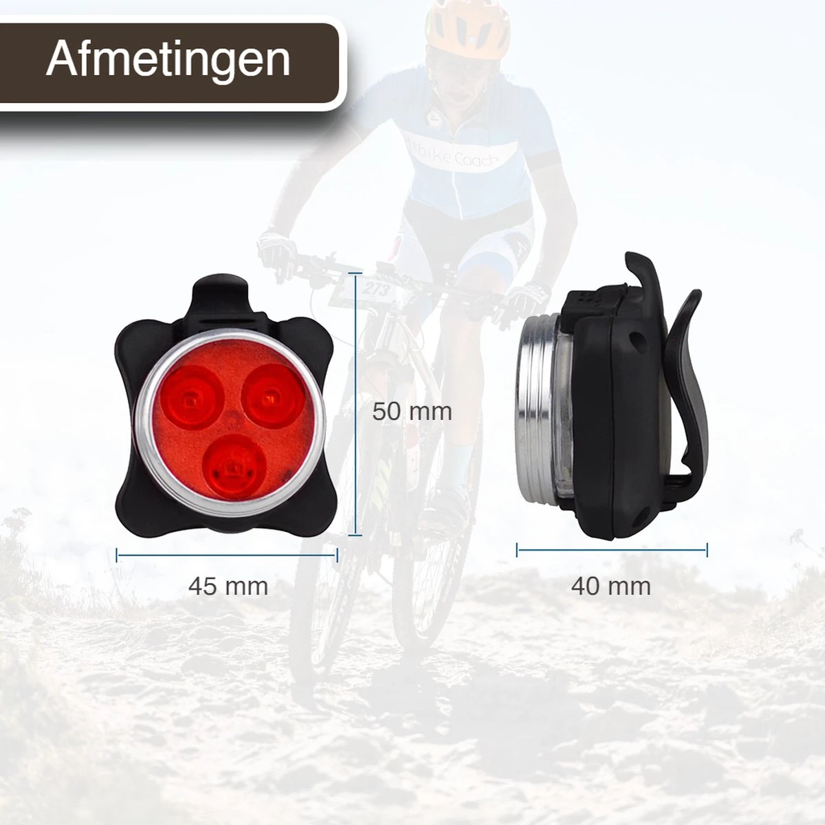 VUBIO LED Fietsverlichting USB Oplaadbaar - Waterdichte Fietslampjes 8 VUBIO LED Fietsverlichting USB Oplaadbaar - Waterdichte Fietslampjes - Afbeelding 6