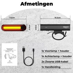 PRO LED 2022 Fietsverlichting Set - Racefiets Verlichting - Voorlicht En Achterlicht - Fietsaccessoires - USB Oplaadbaar - IP65 Waterdicht -Fietsenwinkel 1200x1200 391