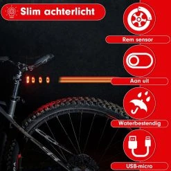Esioh® Oplaadbare Fietslamp Led Set Wit En Rood – Oplaadbare Fietsverlichting USB – Fietslampjes Voorlicht En Achterlicht -Fietsenwinkel 1200x1200 427