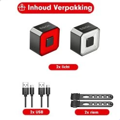Esioh® Oplaadbare Fietslamp Led Set Wit En Rood – Oplaadbare Fietsverlichting USB – Fietslampjes Voorlicht En Achterlicht -Fietsenwinkel 1200x1200 433