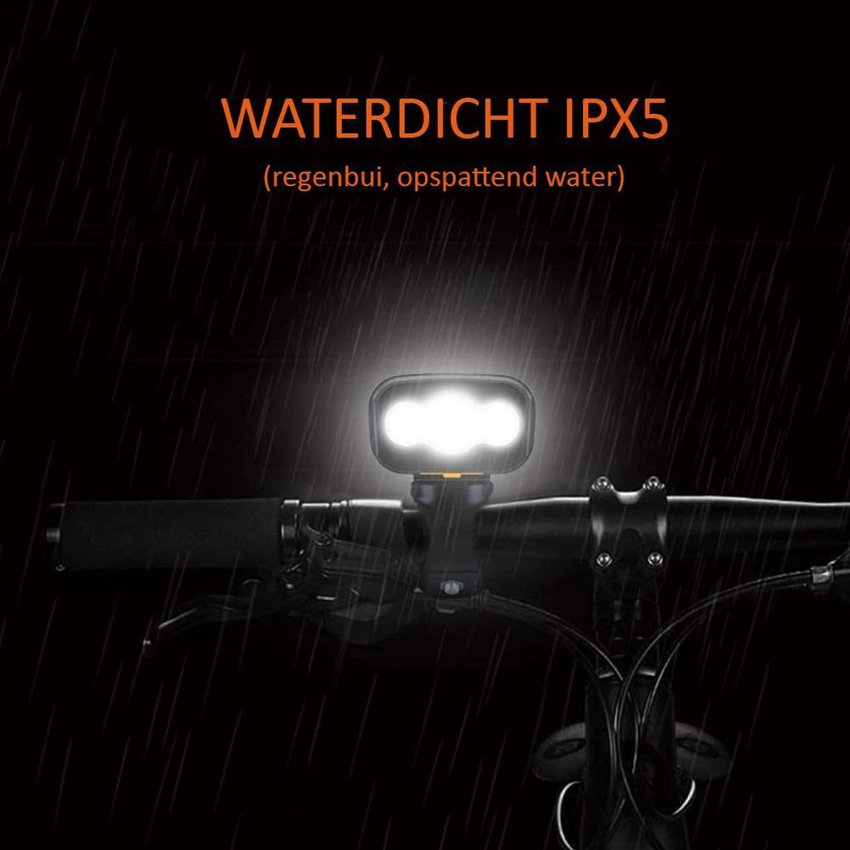 FIEZIO Fietsverlichting Set Oplaadbare USB Led Fietslamp Voor En Achter - Waterdicht - 3 Lichtstanden - 1500 Lumen 8 FIEZIO Fietsverlichting Set Oplaadbare USB Led Fietslamp Voor En Achter - Waterdicht - 3 Lichtstanden - 1500 Lumen - Afbeelding 6