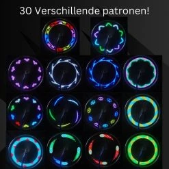 Spaakverlichting- Spaakverlichting Met Bewegingssenor- Spaakverlichting Kinderfiets- LED Voor Wiel- Waterdicht- 32 Verschillende Patronen- Makkelijk Te Installeren -Fietsenwinkel 1200x1200 444