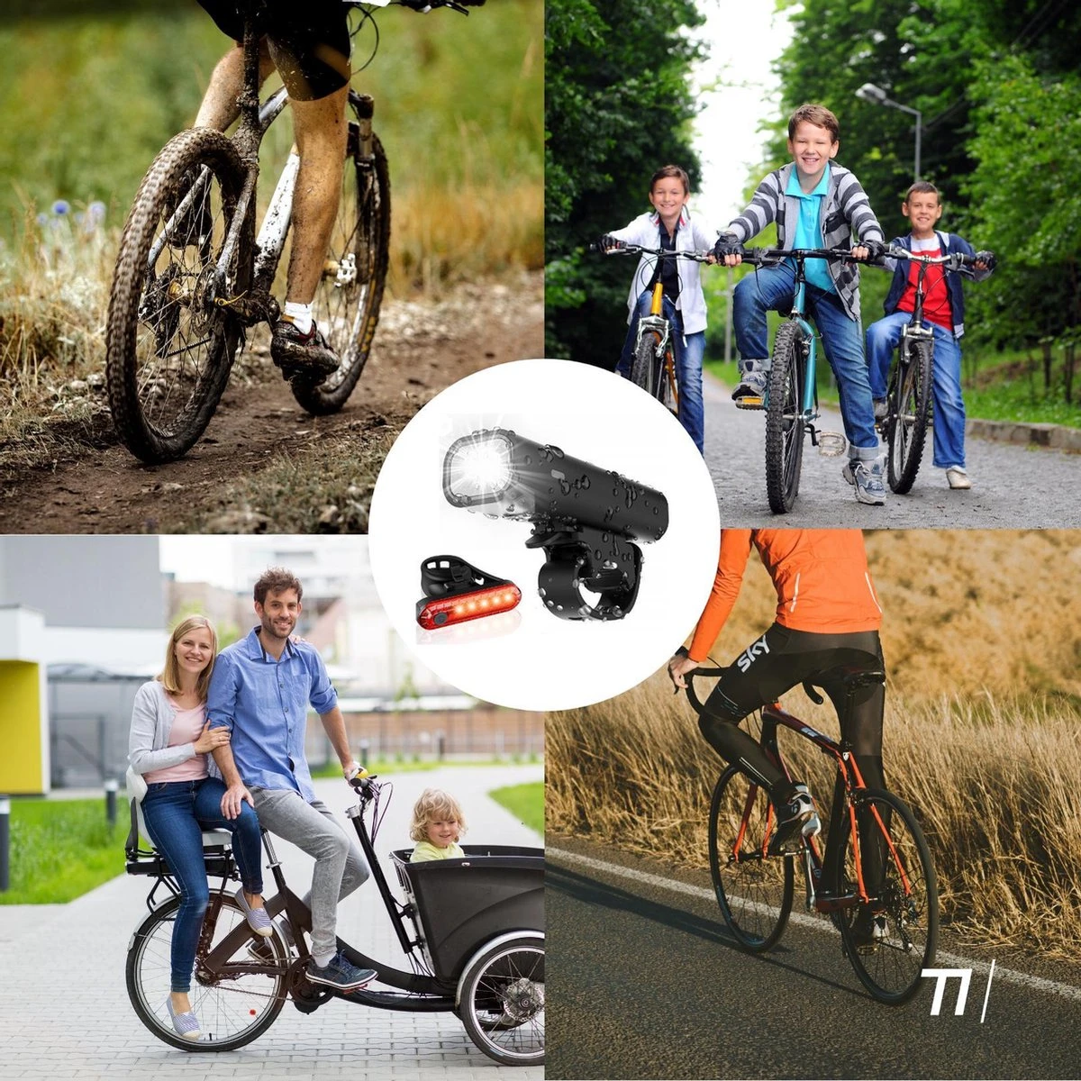 TIKKENS LED Fietsverlichting Set - Fietslamp USB Oplaadbaar - Fietslampjes Voorlicht & Achterlicht - Waterdicht – Zwart 7 TIKKENS LED Fietsverlichting Set - Fietslamp USB Oplaadbaar - Fietslampjes Voorlicht & Achterlicht - Waterdicht – Zwart - Afbeelding 5