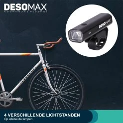 DesoMax® Fietsverlichting Set USB Oplaadbaar Heldere Fietslamp - Voorlicht - Achterlicht - Koplamp - Achterlamp 18 DesoMax® Fietsverlichting Set USB Oplaadbaar Heldere Fietslamp - Voorlicht - Achterlicht - Koplamp - Achterlamp -Fietsenwinkel 1200x1200 471