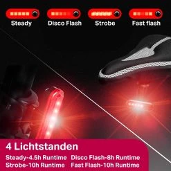 Transnect® – Fietsverlichting LED Set - Fietslampjes Voor En Achter Licht - 4 Lichtstanden – USB Oplaadbaar - Draagbaar – Waterdicht 14 Transnect® – Fietsverlichting LED Set - Fietslampjes Voor En Achter Licht - 4 Lichtstanden – USB Oplaadbaar - Draagbaar – Waterdicht -Fietsenwinkel 1200x1200 480