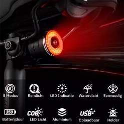 Lightyourbike ® BRAKE - Achterlicht Racefiets, Mountainbike & Stadsfiets - Slim Remlicht - LED & Oplaadbaar 14 Lightyourbike ® BRAKE - Achterlicht Racefiets, Mountainbike & Stadsfiets - Slim Remlicht - LED & Oplaadbaar -Fietsenwinkel 1200x1200 492