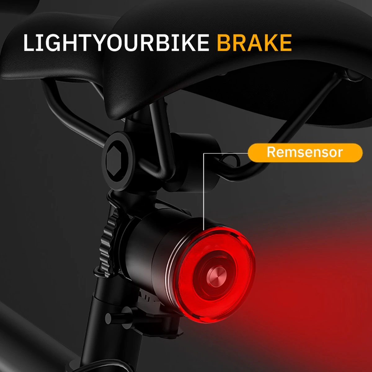 Lightyourbike ® BRAKE - Achterlicht Racefiets, Mountainbike & Stadsfiets - Slim Remlicht - LED & Oplaadbaar 10 Lightyourbike ® BRAKE - Achterlicht Racefiets, Mountainbike & Stadsfiets - Slim Remlicht - LED & Oplaadbaar - Afbeelding 8