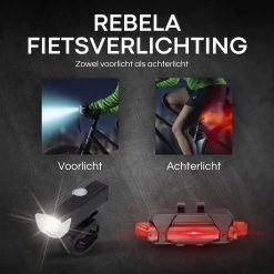 Rebela | Fietsverlichting Usb Oplaadbaar | Voorlicht En Achterlicht | Fietslamp LED | Fietsverlichting Set | Mountainbike -Fietsenwinkel 1200x1200 520