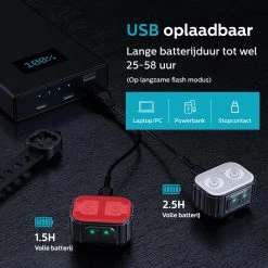 Inlustro Fietslamp Set - Voorlicht / Achterlicht - LED Fietslampjes Rood En Wit - Fietslicht Koplamp - Waterdicht - USB Oplaadbaar 14 Inlustro Fietslamp Set - Voorlicht / Achterlicht - LED Fietslampjes Rood En Wit - Fietslicht Koplamp - Waterdicht - USB Oplaadbaar -Fietsenwinkel 1200x1200 526