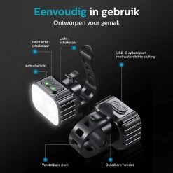 Inlustro Fietslamp Set - Voorlicht / Achterlicht - LED Fietslampjes Rood En Wit - Fietslicht Koplamp - Waterdicht - USB Oplaadbaar 19 Inlustro Fietslamp Set - Voorlicht / Achterlicht - LED Fietslampjes Rood En Wit - Fietslicht Koplamp - Waterdicht - USB Oplaadbaar -Fietsenwinkel 1200x1200 531