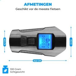 Seidon™ - Fietslamp - Fietsverlichting - Fietslampjes - Fiets Snelheidsmeter - LED Display - Klok - Fietsbel -Fietsenwinkel 1200x1200 602