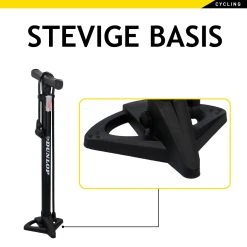 Dunlop Fietspomp - Presta/ Dunlop/ Schrader - Met 2 Adaptoren - Staande Pomp - 62,5 Cm Hoog -Fietsenwinkel 1200x1200 617