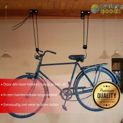 Century Goods Fietslift - Fietstakel - Fiets Ophangsysteem - Met Valbeveiliging | 60 Kg Draagkracht 11 Century Goods Fietslift - Fietstakel - Fiets Ophangsysteem - Met Valbeveiliging | 60 Kg Draagkracht -Fietsenwinkel 1200x1200 677