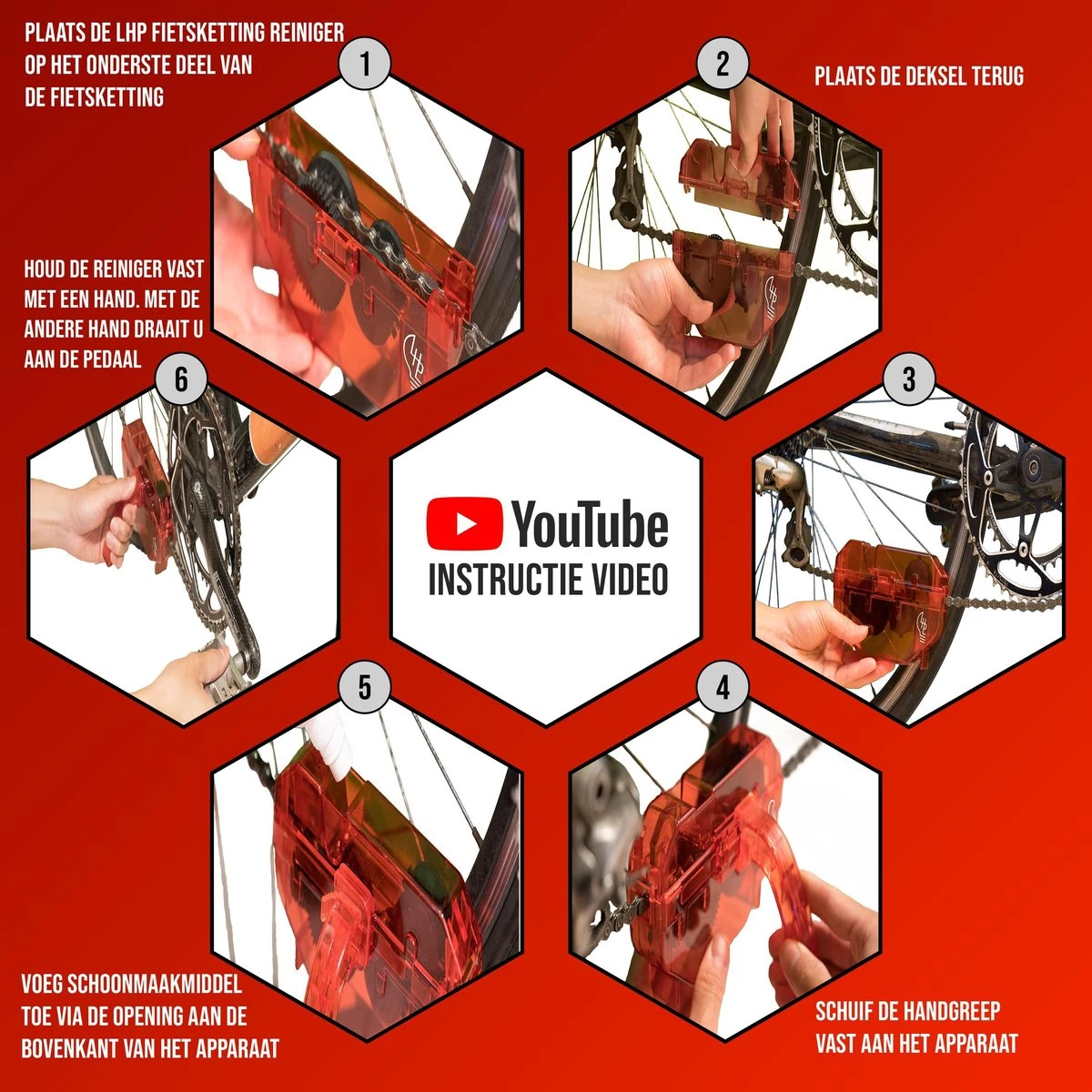 LHP Fietsketting Reiniger Apparaat 5-in-1 - Cyclon Ontvetter 250 Ml & All Weather Lube 25 Ml 8 LHP Fietsketting Reiniger Apparaat 5-in-1 - Cyclon Ontvetter 250 Ml & All Weather Lube 25 Ml - Afbeelding 6