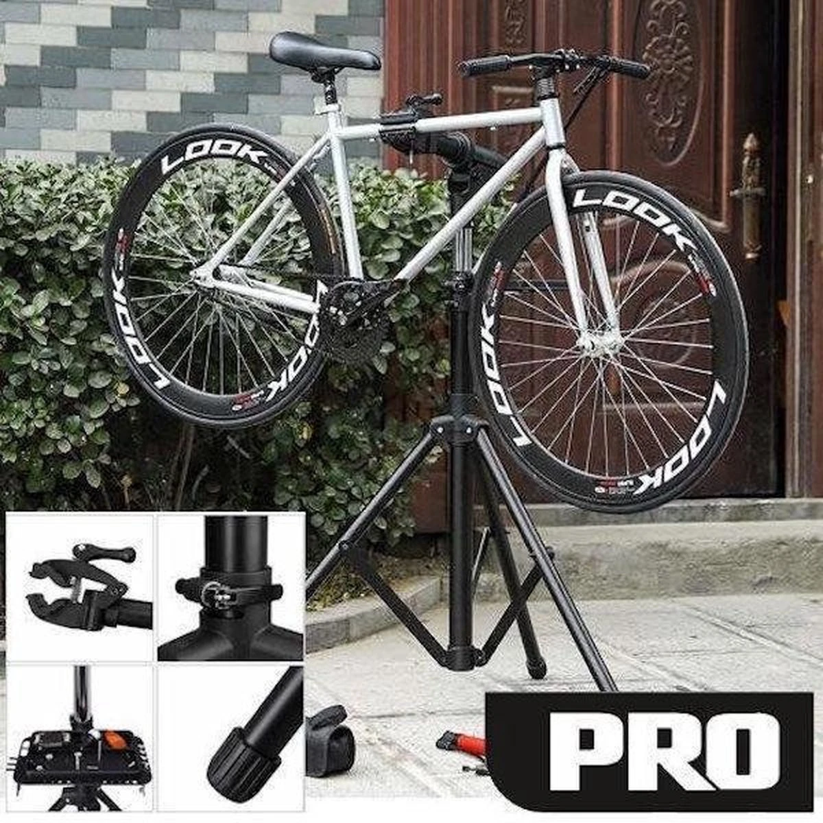 Merkloos Decopatent® PRO Montagestandaard Fiets - 360° Draaibaar - Verstelbaar + Gereedschapsbakje - Fiets Montage Reparatie Standaard 8 Merkloos Decopatent® PRO Montagestandaard Fiets - 360° Draaibaar - Verstelbaar + Gereedschapsbakje - Fiets Montage Reparatie Standaard - Afbeelding 6