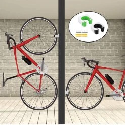 Racefiets Ophangsysteem - Fietshaak Muurbevestiging - Fiets Ophangbeugel - Bike Muurbeugel Fiets - Fietsenrek - Fietsbeugel -Fietsenwinkel 1200x1200 708