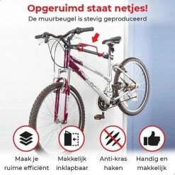 Merkloos Decopatent® Fiets Ophangsysteem Inklapbaar - Fietshaak - Wand Ophangbeugel - Muurbeugel Fiets - Fiets Ophangbeugel - Fietsbeugel 17 Merkloos Decopatent® Fiets Ophangsysteem Inklapbaar - Fietshaak - Wand Ophangbeugel - Muurbeugel Fiets - Fiets Ophangbeugel - Fietsbeugel -Fietsenwinkel 1200x1200 773