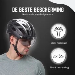 Rebela | Fietshelm | Helm | Hoofdbescherming | Sport Lights Matt Zwart- Wit | Heren-Dames | Medium 54/62cm 13 Rebela | Fietshelm | Helm | Hoofdbescherming | Sport Lights Matt Zwart- Wit | Heren-Dames | Medium 54/62cm -Fietsenwinkel 1200x1200 82