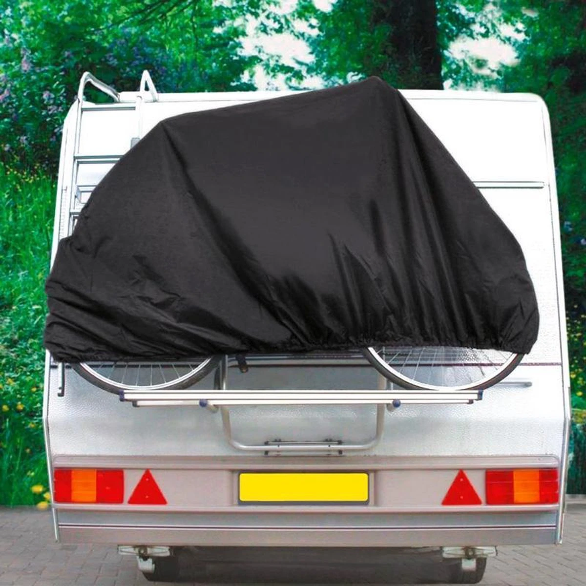 Dresco Fietshoes Voor 1 Fiets | Waterdicht | 200x72x98cm | Voor Fietsendrager En Stalling 4 Dresco Fietshoes Voor 1 Fiets | Waterdicht | 200x72x98cm | Voor Fietsendrager En Stalling - Afbeelding 3