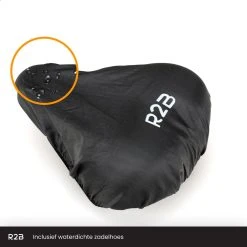 R2B® Fietszadel Voor Dames En Heren - Inclusief Waterdichte Zadelhoes - Zwart - Reflectie En Ventilatie - Gel Zadel / Gelzadel -Fietsenwinkel 1200x1200 841