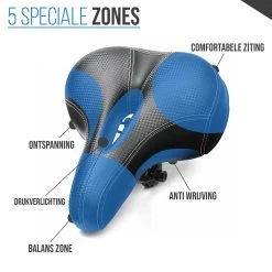 Strex Fietszadel - Unisex - Extra Comfortabel - Ventilerend - Incl. Zadelhoes -Fietsenwinkel 1200x1200 854