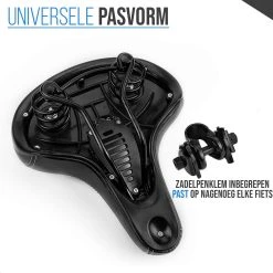 Strex Fietszadel - Unisex - Extra Comfortabel - Ventilerend - Incl. Zadelhoes -Fietsenwinkel 1200x1200 856