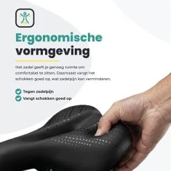 Voltano Dames Fietszadel - Zwart - Uitsparing - Waterdicht - Elastomeer Vering - Gratis Zadelstrop 18 Voltano Dames Fietszadel - Zwart - Uitsparing - Waterdicht - Elastomeer Vering - Gratis Zadelstrop -Fietsenwinkel 1200x1200 871