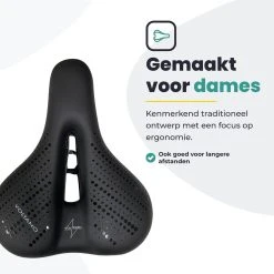 Voltano Dames Fietszadel - Zwart - Uitsparing - Waterdicht - Elastomeer Vering - Gratis Zadelstrop 19 Voltano Dames Fietszadel - Zwart - Uitsparing - Waterdicht - Elastomeer Vering - Gratis Zadelstrop -Fietsenwinkel 1200x1200 872