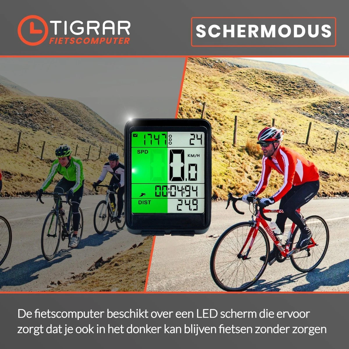 Kilometerteller Fiets - Fietscomputer Draadloos - KM Teller Fiets - Waterdicht Met 17 Functies Snelheidsmeter 4 Kilometerteller Fiets - Fietscomputer Draadloos - KM Teller Fiets - Waterdicht Met 17 Functies Snelheidsmeter - Afbeelding 2