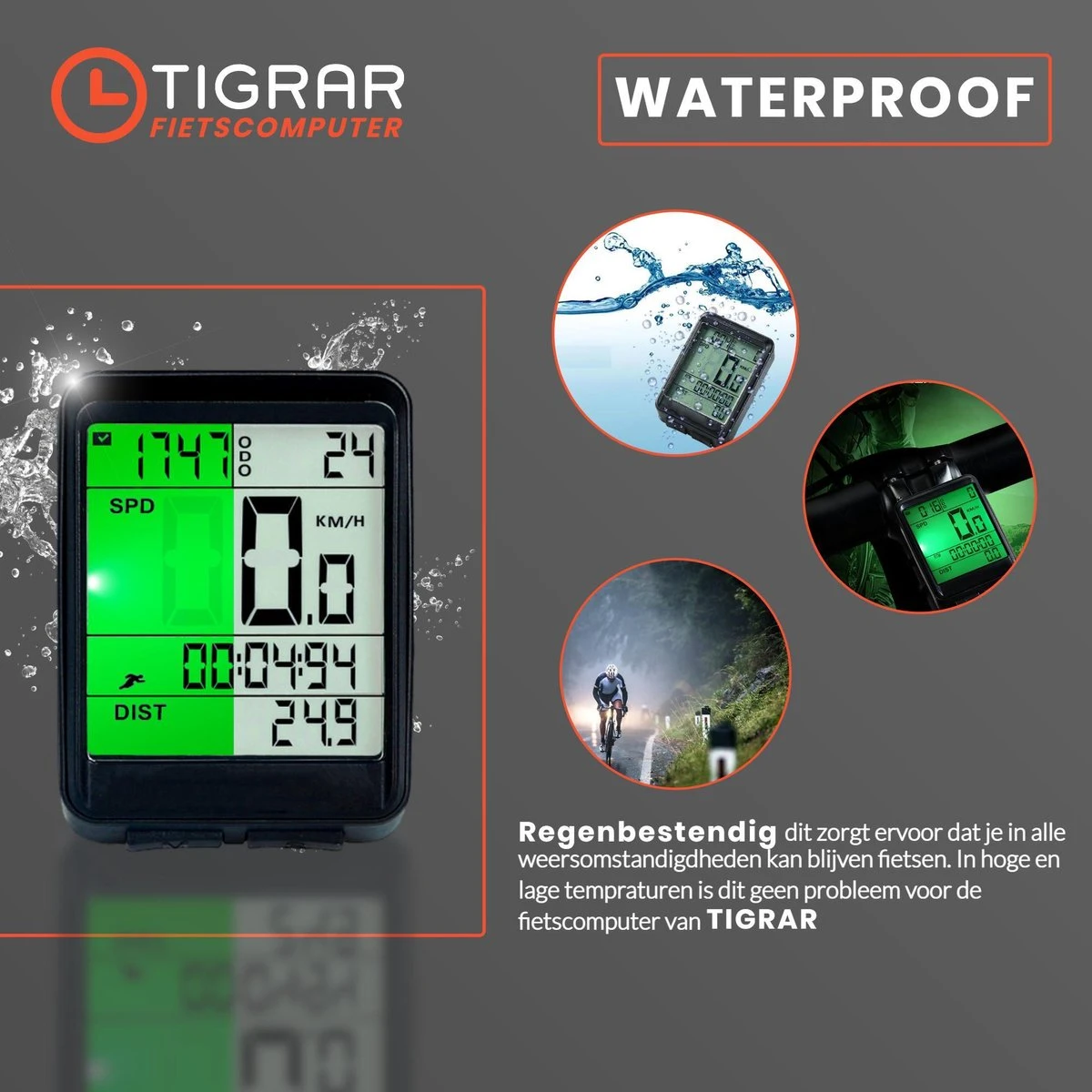 Kilometerteller Fiets - Fietscomputer Draadloos - KM Teller Fiets - Waterdicht Met 17 Functies Snelheidsmeter 6 Kilometerteller Fiets - Fietscomputer Draadloos - KM Teller Fiets - Waterdicht Met 17 Functies Snelheidsmeter - Afbeelding 4