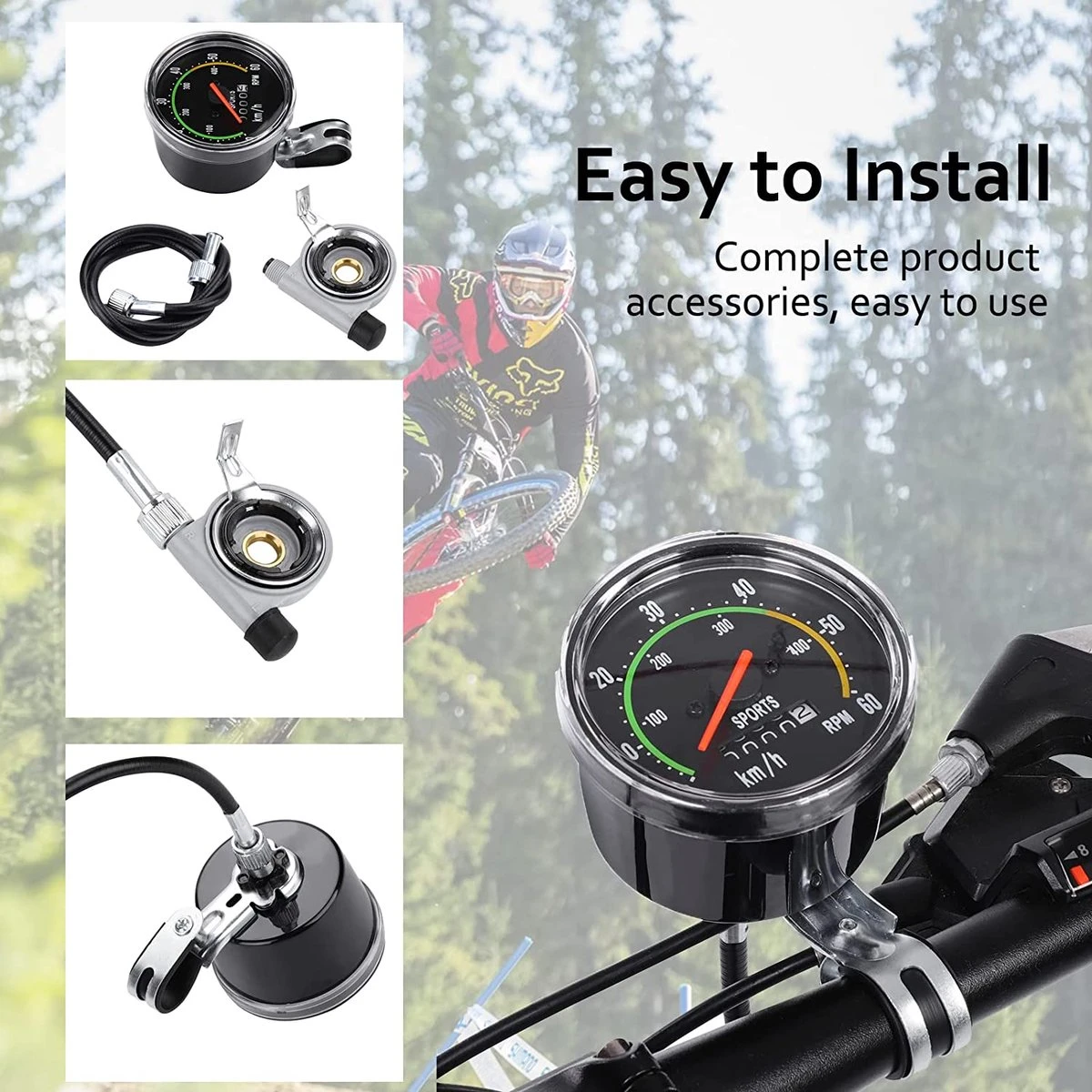 Mechanische Retro Kilometerteller Voor Fietsen - Analoge Fiets Snelheidsmeter - Retro Fietscomputer - Kilometerteller Fiets - Snelheidsmeter Fiets 6 Mechanische Retro Kilometerteller Voor Fietsen - Analoge Fiets Snelheidsmeter - Retro Fietscomputer - Kilometerteller Fiets - Snelheidsmeter Fiets - Afbeelding 4