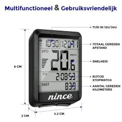 Nince Draadloze Fietscomputer Van Hoge Kwaliteit 2022 Model - Fiets Computer Draadloos Waterdicht -Fietsenwinkel 1200x1200 992