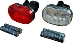 DULA Fietslamp Set Wit - Rood - Fietslampjes - Fietsverlichting - Voor En Achter - 1 Set -Fietsenwinkel 1200x703