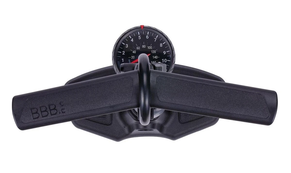 BBB Cycling AirWave Fietspomp Met Drukmeter - Fiets Pomp Racefiets En Mountainbike - Voetpomp Fiets 9 Bar - Zwart - BFP-20 9 BBB Cycling AirWave Fietspomp Met Drukmeter - Fiets Pomp Racefiets En Mountainbike - Voetpomp Fiets 9 Bar - Zwart - BFP-20 - Afbeelding 7