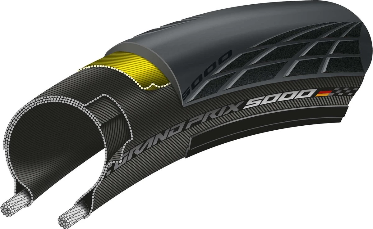 Continental Buitenband Grand Prix 5000 28 X 1.00 (25-622) Vouw 9 Continental Buitenband Grand Prix 5000 28 X 1.00 (25-622) Vouw - Afbeelding 7