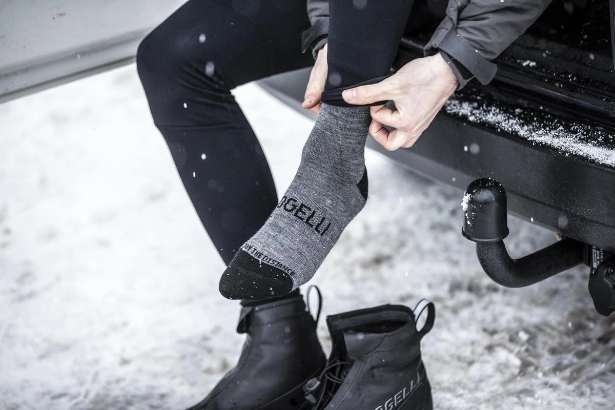 Rogelli Wintersok Merino Wool 2-pack - Grijs & Zwart - Maat 40-43 10 Rogelli Wintersok Merino Wool 2-pack - Grijs & Zwart - Maat 40-43 - Afbeelding 8