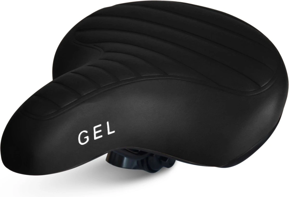 Philippe Sail Fietszadel Black Ribbed, Stijlvol En Comfortabel Zadel Voor Veel Fietsplezier, Ergonomisch, Zacht, GEL Zadel 4 Philippe Sail Fietszadel Black Ribbed, Stijlvol En Comfortabel Zadel Voor Veel Fietsplezier, Ergonomisch, Zacht, GEL Zadel - Afbeelding 2