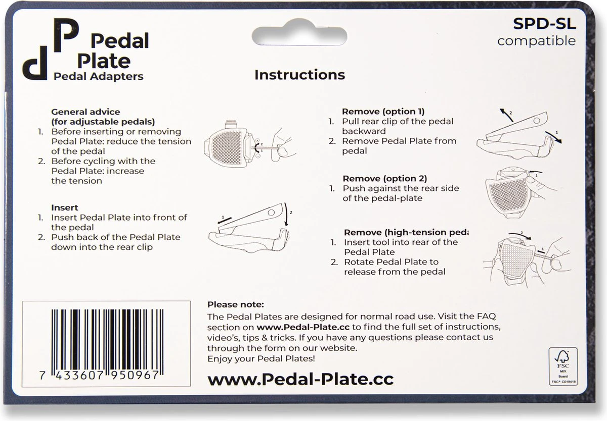 Pedal Plate 2.0 Pedaal Adapter - SPD-SL 7 Pedal Plate 2.0 Pedaal Adapter - SPD-SL - Afbeelding 5