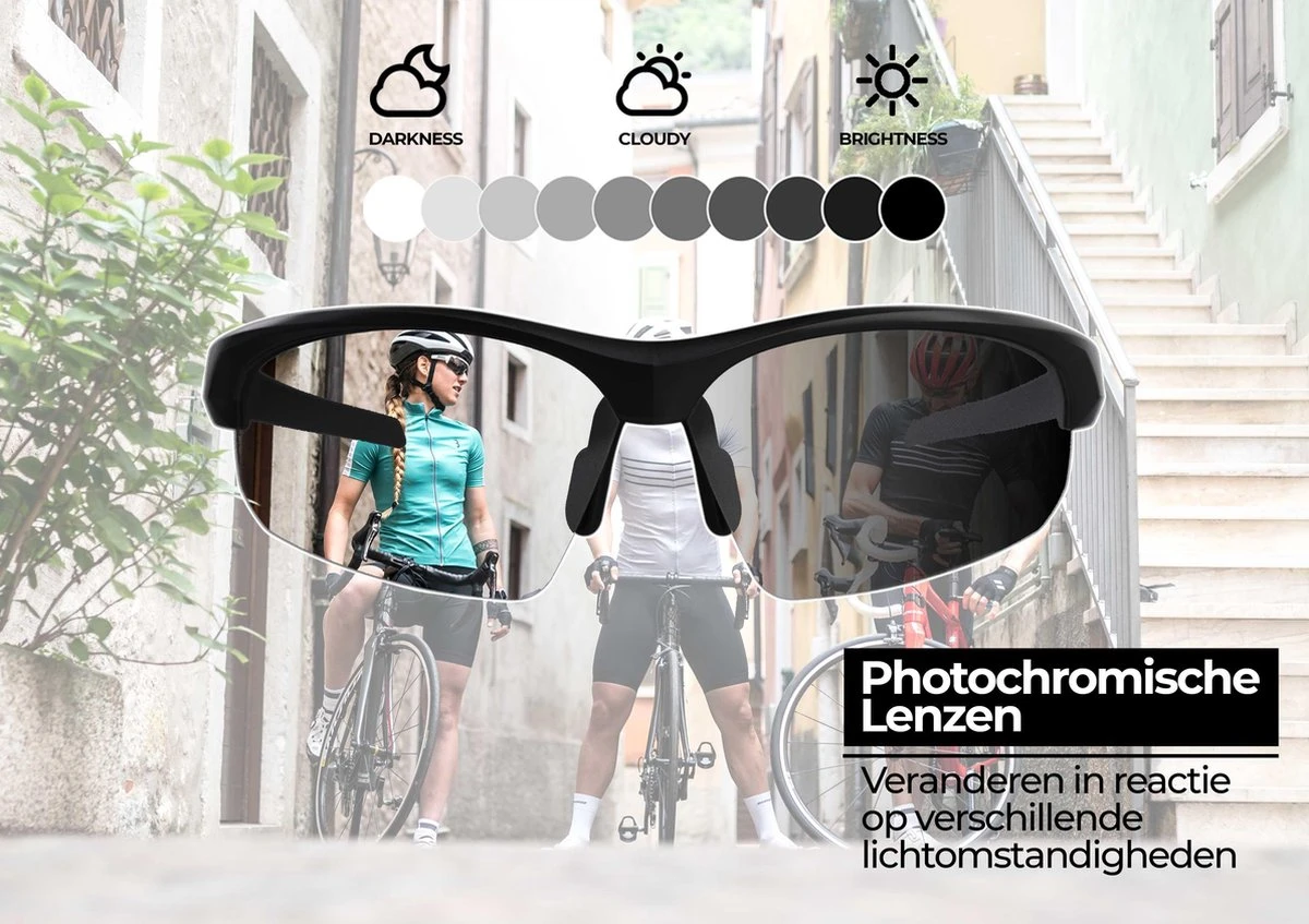 BBB Cycling Impress PH Fietsbril - Wielrenbril - Meekleurende Lens - Instelbaar Neusstuk - Mat Zwart - BSG-58PH 15 BBB Cycling Impress PH Fietsbril - Wielrenbril - Meekleurende Lens - Instelbaar Neusstuk - Mat Zwart - BSG-58PH - Afbeelding 13