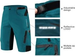 Merkloos Mountainbike Broek - MTB Broek - Short - Blauw - Fietsbroek & Onderbroek Met Zeem - Maat XL -Fietsenwinkel 1200x900