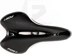 Voltano Sport Fietszadel Iclusief Zadelstrop – Gel Trekking Zadel – Met Uitsparing – Unisex - Zwart -Fietsenwinkel 1200x908 2