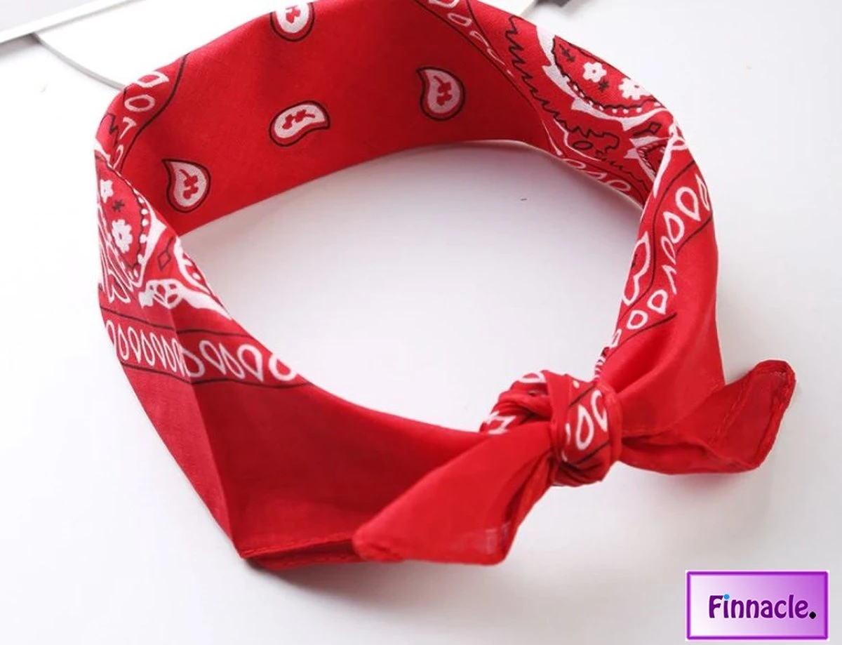 Finnacle - Hip Hop Bandana 100% Katoen Bandana Rood Vierkante Sjaal 50cm * 50cm Hoofdband Boerenzakdoek Voor Vrouwen/Mannen/Jongens/Meisjes 4 Finnacle - Hip Hop Bandana 100% Katoen Bandana Rood Vierkante Sjaal 50cm * 50cm Hoofdband Boerenzakdoek Voor Vrouwen/Mannen/Jongens/Meisjes - Afbeelding 2