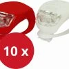 Fietslampjes LED 10 Sets (10 X Wit & 10 X Rood) Inclusief Batterijen - Lunastic Set Van 20 Lampjes -Fietsenwinkel 1200x920
