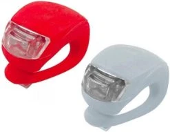 Merkloos Dutch Gadgets - Fietslampjes LED - Set Wit En Rood - Inclusief Batterijen