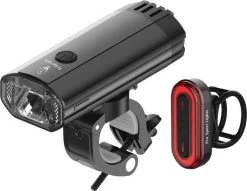 1200 Lumen & 100 Lumen Pro Sport Lights Fietsverlichtingsset - LED Fietslampen USB Oplaadbaar