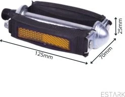 ESTARK® Klassieke Fietspedalen - Set Van Twee - Anti-Slip Fietspedalen Set Met Reflectoren - Pedaal Zwart Zilver - Fiets Pedalen Trappers Fiets Pedaal - Fietstrappers - Losse Trappers - 2 STUKS - Pedalen 15 ESTARK® Klassieke Fietspedalen - Set Van Twee - Anti-Slip Fietspedalen Set Met Reflectoren - Pedaal Zwart Zilver - Fiets Pedalen Trappers Fiets Pedaal - Fietstrappers - Losse Trappers - 2 STUKS - Pedalen -Fietsenwinkel 1200x936