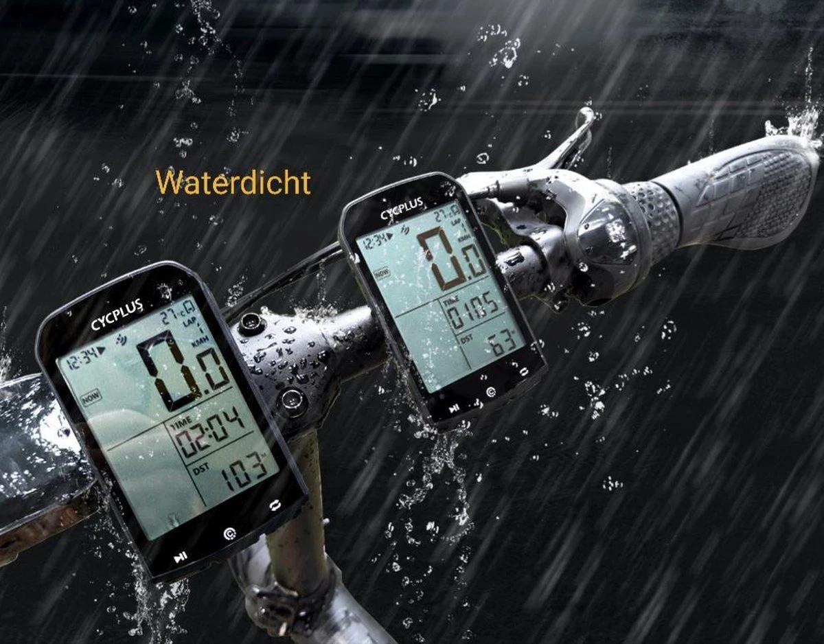 Cycplus Fietscomputer Draadloos - Bluetooth 4.0 Fietscomputer - Nauwkeurige GPS - Inclusief Stuurhouder - Ondersteund Strava App - Waterdicht - 2.9inch Scherm Met Achtergrondverlichting - Kilometerteller - Fietsnavigatie 4 Cycplus Fietscomputer Draadloos - Bluetooth 4.0 Fietscomputer - Nauwkeurige GPS - Inclusief Stuurhouder - Ondersteund Strava App - Waterdicht - 2.9inch Scherm Met Achtergrondverlichting - Kilometerteller - Fietsnavigatie - Afbeelding 2
