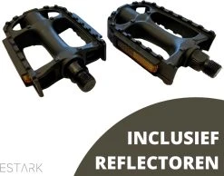 Fietspedalen - Anti-Slip Fietspedalen Set Met Reflectoren - Zwart - Set Fiets Pedalen Pedaal - Mountainbike Sport - Fietstrappers - Losse Trappers - 2 STUKS -Fietsenwinkel 1200x944